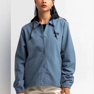 NWT Vans Tripp Hooded Jacket Blue Size S